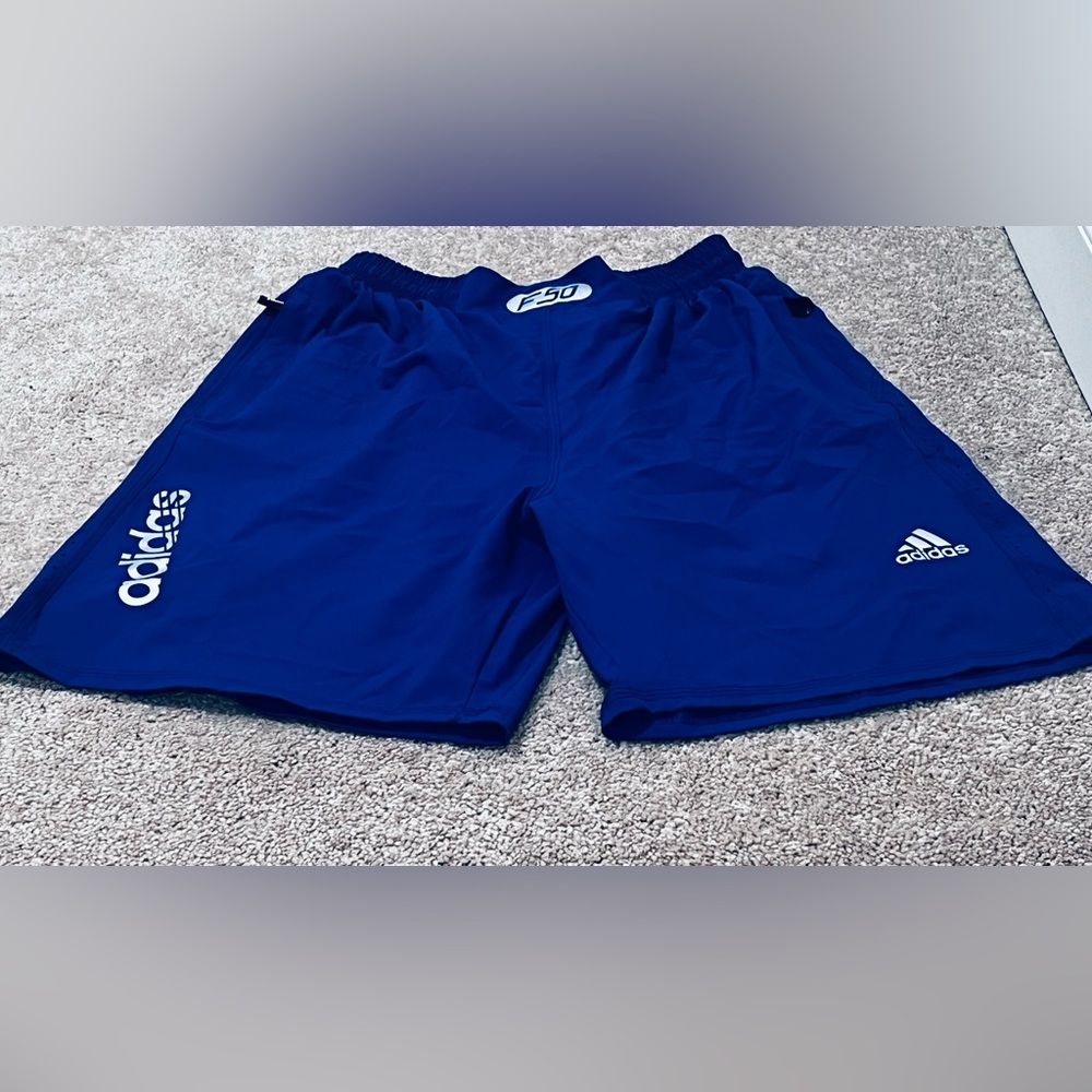 Adidas F50 Blue Training Shorts Men’s XL Athletic Gym Soccer Performance - Picture 2 of 10
